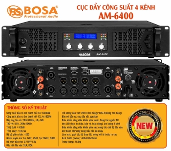 Main cục đẩy công suất 4 kênh bosa AM-6400