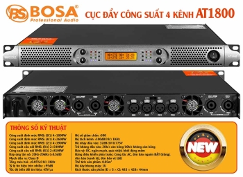 Cục đẩy công suất 4 kênh bosa AT1800