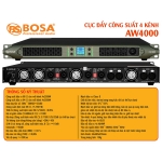 CỤC ĐẨY CÔNG SUẤT 4 KÊNH BOSA AW4000