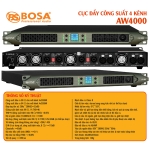 CỤC ĐẨY CÔNG SUẤT 4 KÊNH BOSA AW4000