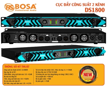 Cục đẩy công suất 2 kênh bosa DS1800