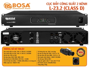 Main cục đẩy công suất 2 kênh bosa L-23.2