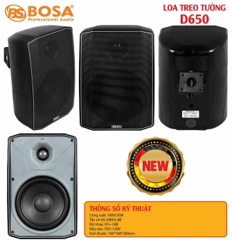 Loa treo tường bosa D650 (đen)