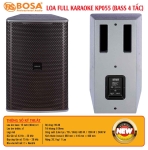 Loa full karaoke bosa KP055 (Bass 4 tấc) xám xanh