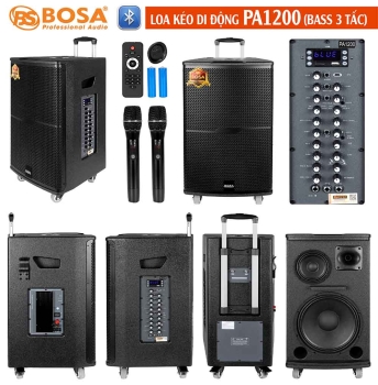 Loa kéo di động bosa PA1200 (Bass 3 tấc)