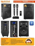 Loa kéo di động bosa PA8000 (bass 4 tấc) đen