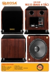 Loa sub bosa W115 (Bass 4 tấc)