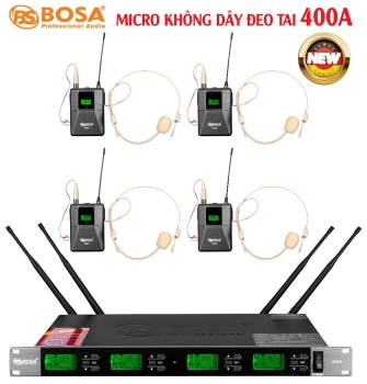 Micro không dây đeo tai bosa 400A