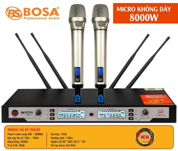 Micro không dây bosa 8000W