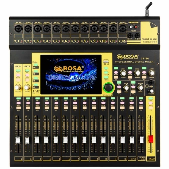 Digital mixer bosa CT16A (vàng) bluetooth