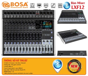 Bàn mixer bosa LXF12 bluetoooth