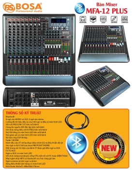Bàn mixer bosa MFA-12 PLUS Bluethooth